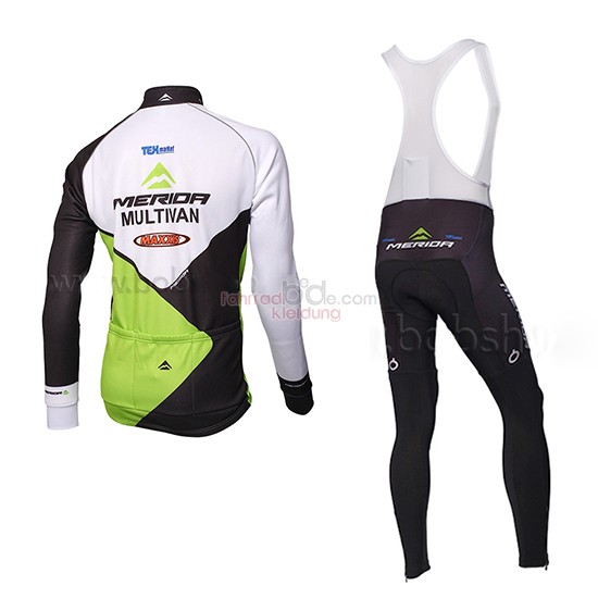 Multivan Merida Manica Lunga Kurzarmtrikot 2014 Und Kurze Tragerhose Grun Und Wei  