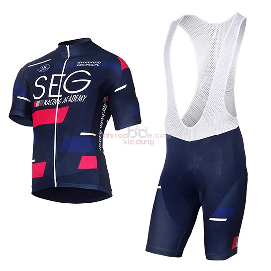 SEG Racing Academy Kurzarmtrikot 2017 Und Kurze Tragerhose Blau Und Rot