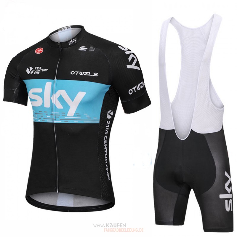 Sky Kurzarmtrikot 2018 Und Kurze Tragerhose Shwarz Undblau