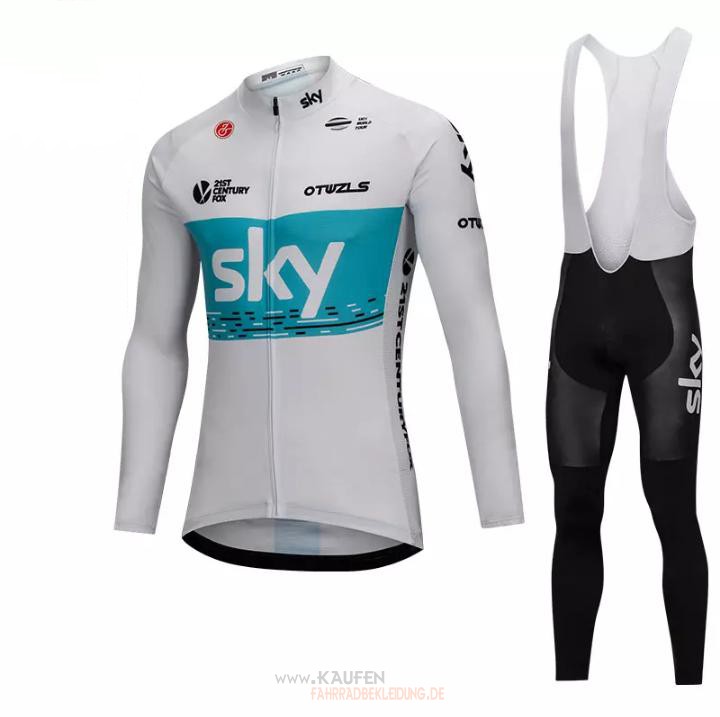 Sky Langarmtrikot 2018 Und Lange Tragerhose Wei Undblau