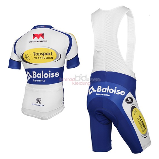 Sport Vlaanderen Baloise Kurzarmtrikot 2017 Und Kurze Tragerhose Weiu Und Gelb 