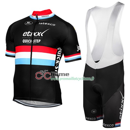 Etixx Quick step Kurzarmtrikot 2017 Und Kurze Tragerhose Rot Und Shwarz