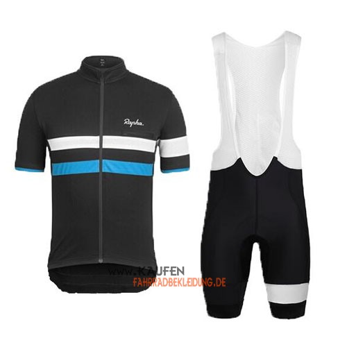 Rapha Kurzarmtrikot 2015 Und Kurze Trägerhose Shwarz Und Blau