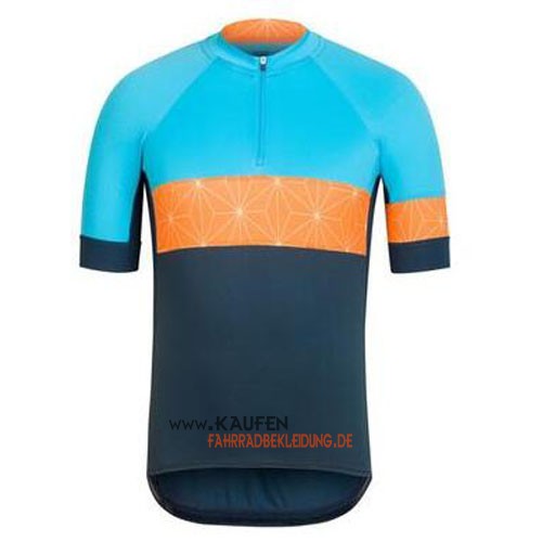 Rapha Kurzarmtrikot 2016 Und Kurze Trägerhose Blau Und Orange