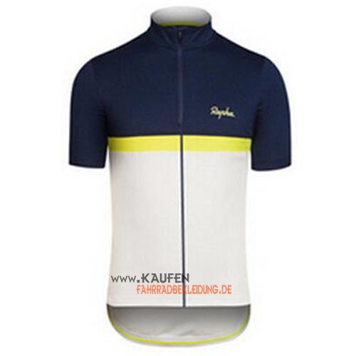 Rapha Kurzarmtrikot 2016 Und Kurze Trägerhose Blau Und Weiß