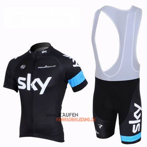 Sky Kurzarmtrikot 2013 Und Kurze Trägerhose Shwarz