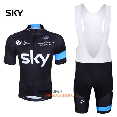 Sky Kurzarmtrikot 2014 Und Kurze Trägerhose Shwarz