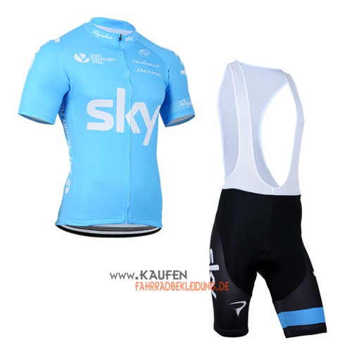 Sky Kurzarmtrikot 2015 Und Kurze Trägerhose Blau