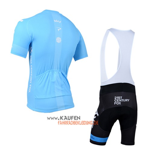 Sky Kurzarmtrikot 2015 Und Kurze Trägerhose Blau