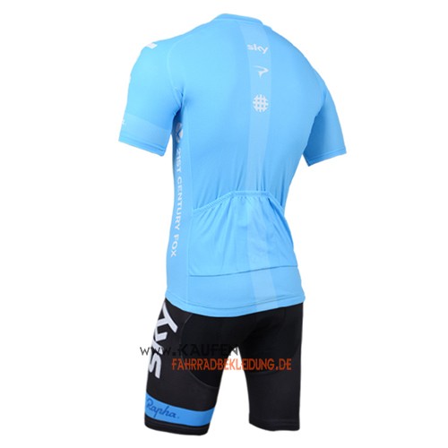 Sky Kurzarmtrikot 2015 Und Kurze Trägerhose Blau