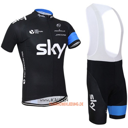 Sky Kurzarmtrikot 2015 Und Kurze Trägerhose Shwarz