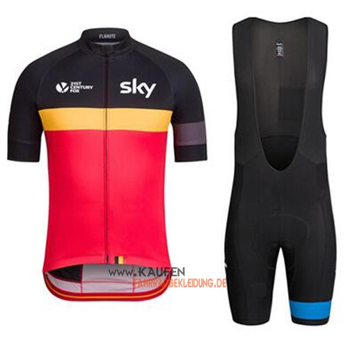 Sky Kurzarmtrikot 2016 Und Kurze Trägerhose Rot Und Shwarz