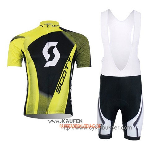 Scott Kurzarmtrikot 2013 Und Kurze Trägerhose Shwarz Und Gelb