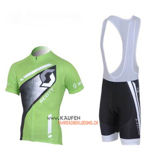 Scott Kurzarmtrikot 2013 Und Kurze Trägerhose Shwarz Und Grün