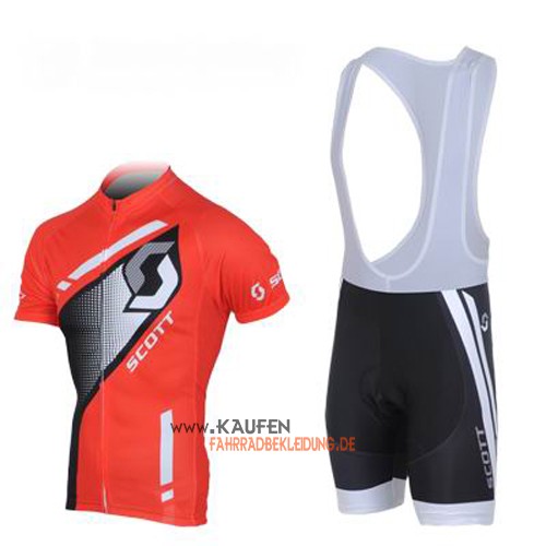 Scott Kurzarmtrikot 2013 Und Kurze Trägerhose Shwarz Und Rot