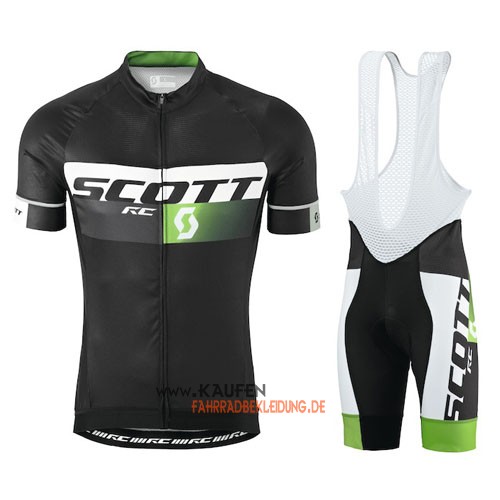 Scott Kurzarmtrikot 2015 Und Kurze Trägerhose Shwarz Und Grün