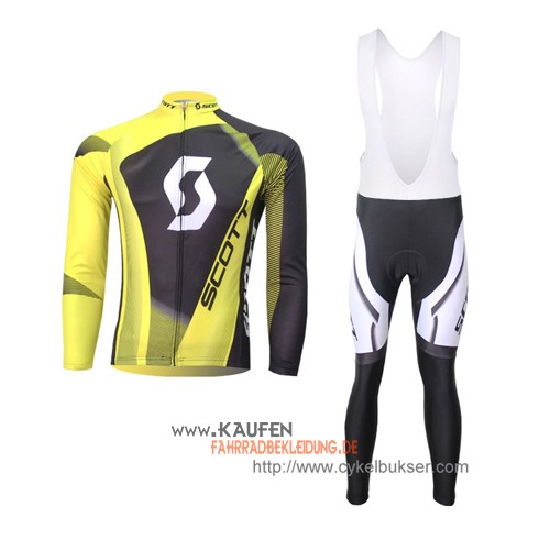 Scott Langarmtrikot 2013 Und Lange Trägerhose Shwarz Und Gelb