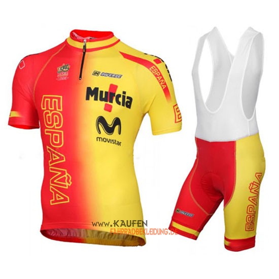 Spanien Kurzarmtrikot 2016 Und Kurze Tr?gerhose Gelb Und Rot