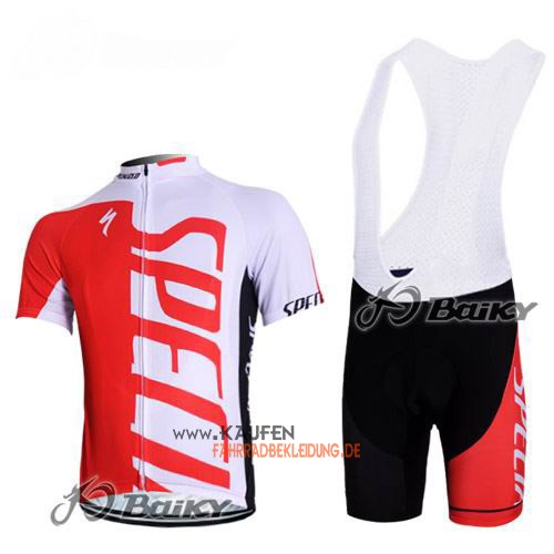 Specialized Kurzarmtrikot 2012 Und Kurze Trägerhose Weiß Und Rot