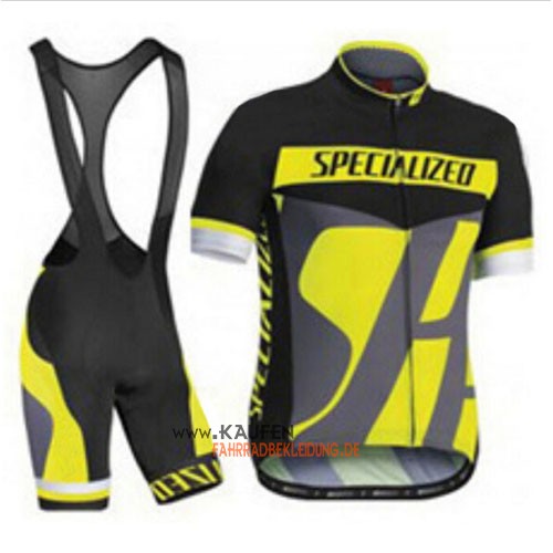 Specialized Kurzarmtrikot 2014 Und Kurze Trägerhose Shwarz Und G