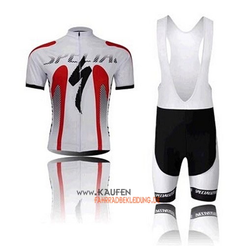 Specialized Kurzarmtrikot 2014 Und Kurze Trägerhose Weiß Und Rot