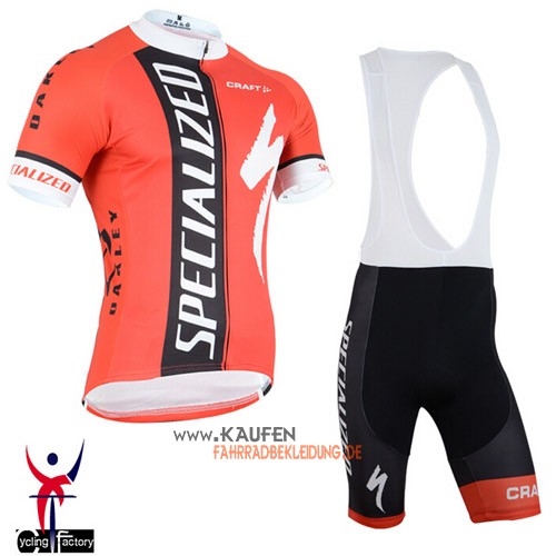 Specialized Kurzarmtrikot 2015 Und Kurze Trägerhose Orange Und S