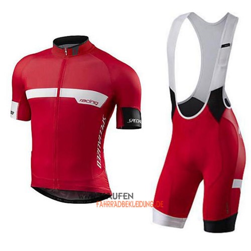 Specialized Kurzarmtrikot 2016 Und Kurze Trägerhose Weiß Und Rot