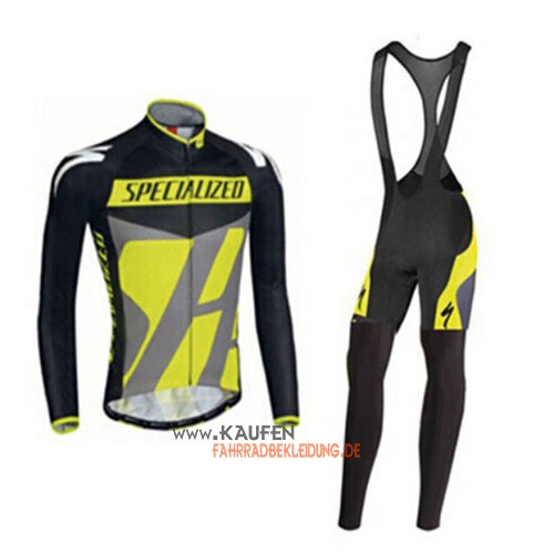 Specialized Langarmtrikot 2014 Und Lange Trägerhose Shwarz Und G