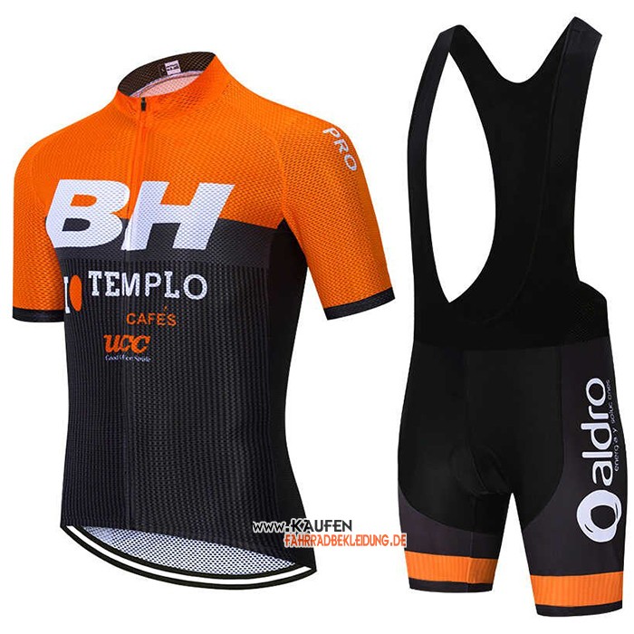 BH Templo Kurzarmtrikot 2020 und Kurze Tragerhose Orange Wei Shwarz