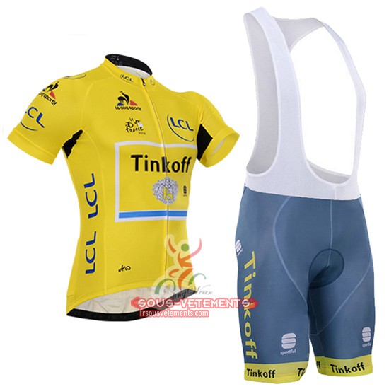 Tinkoff Kurzarmtrikot 2016 Und Kurze Tragerhose Gelb Und Shwarz