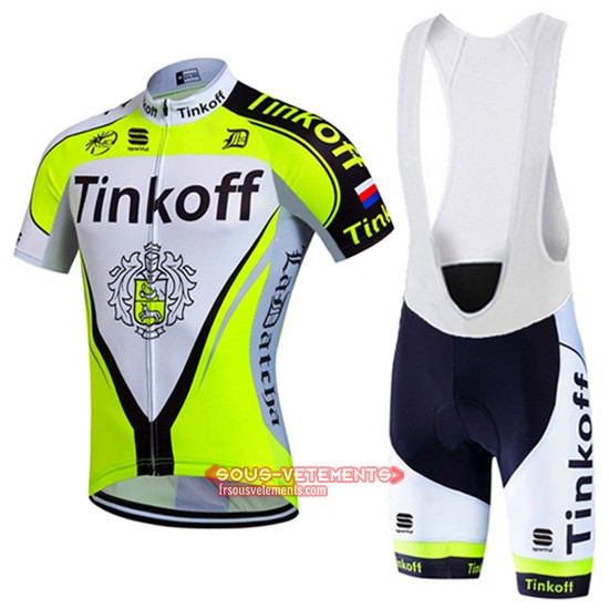 Tinkoff Kurzarmtrikot 2016 Und Kurze Tragerhose Grun Und Shwarz