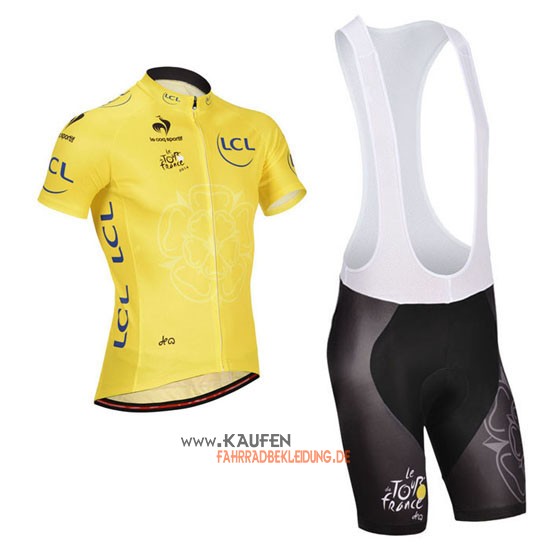 Tour De France Kurzarmtrikot 2014 Und Kurze Trägerhose Gelb