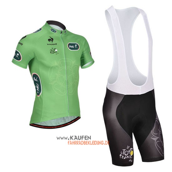 Tour De France Kurzarmtrikot 2014 Und Kurze Trägerhose Grün