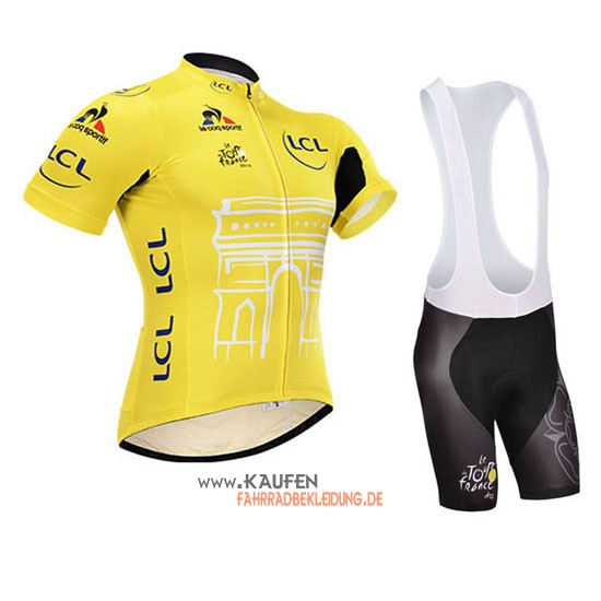 Tour De France Kurzarmtrikot 2015 Und Kurze Trägerhose Gelb