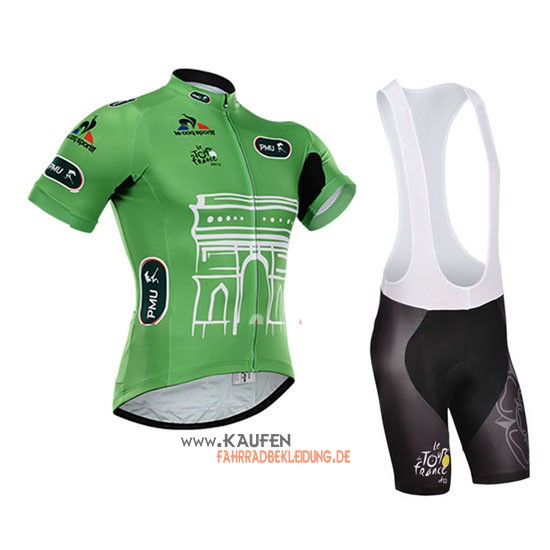 Tour De France Kurzarmtrikot 2015 Und Kurze Trägerhose Grün