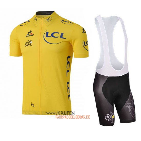 Tour De France Kurzarmtrikot 2016 Und Kurze Trägerhose Gelb