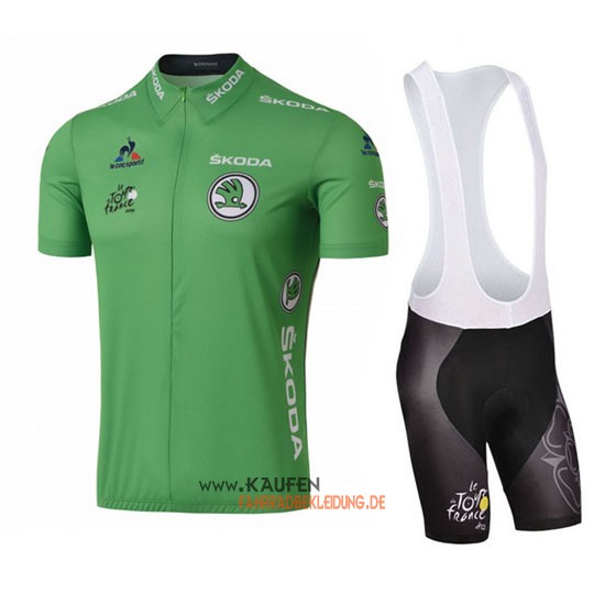 Tour De France Kurzarmtrikot 2016 Und Kurze Trägerhose Grün