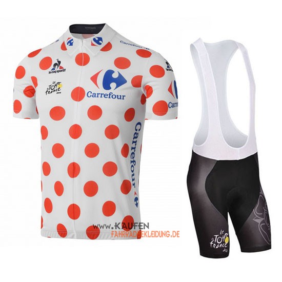 Tour De France Kurzarmtrikot 2016 Und Kurze Trägerhose Rot Und W