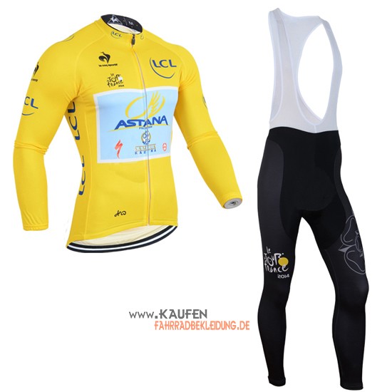 Tour De France Langarmtrikot 2014 Und Lange Trägerhose lider ast