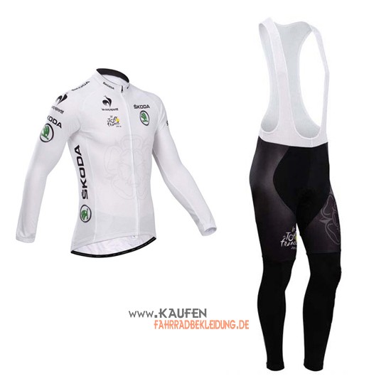 Tour De France Langarmtrikot 2014 Und Lange Trägerhose Weiß