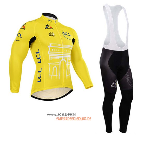 Tour De France Langarmtrikot 2015 Und Lange Trägerhose Gelb