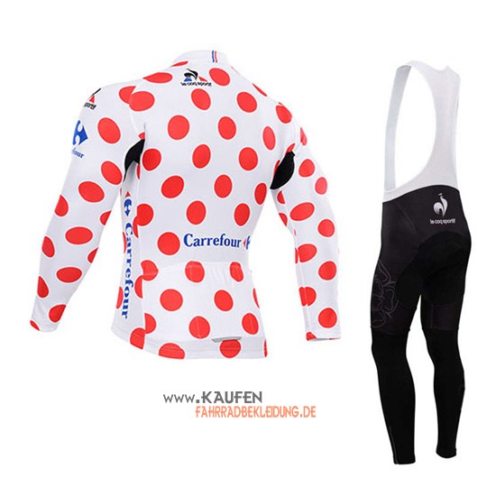 Tour De France Langarmtrikot 2015 Und Lange Trägerhose Weiß Und 