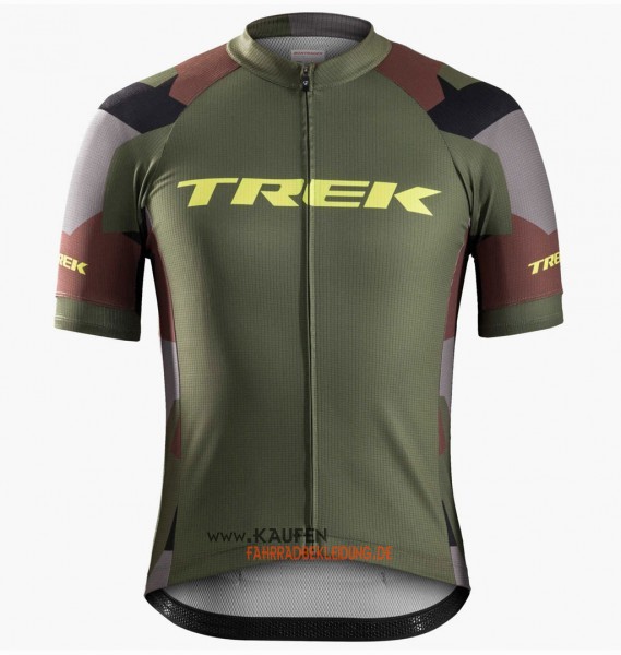 Trek Kurzarmtrikot 2016 Und Kurze Trägerhose Armee Grün