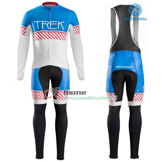 Trek Langarmtrikot 2016 Und Lange Tragerhose Blau Und Weib