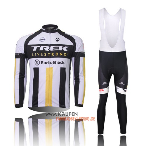 Trek Langarmtrikot 2013 Und Lange Trägerhose Shwarz Und Gelb