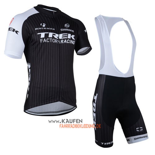 Trek Factory Kurzarmtrikot 2015 Und Kurze Trägerhose Shwarz Und