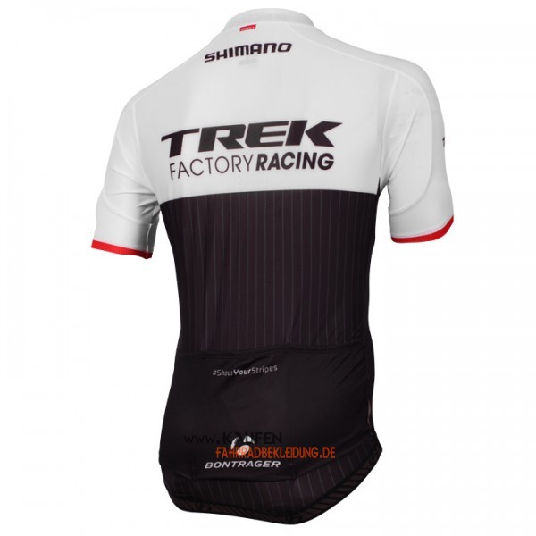 Trek Factory Kurzarmtrikot 2016 Und Kurze Trägerhose Shwarz Und