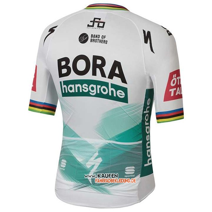 UCI Weltmeister Bora Kurzarmtrikot 2020 und Kurze Tragerhose Wei Grun