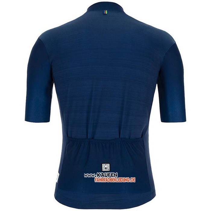 UCI Kurzarmtrikot 2020 und Kurze Tragerhose Tief Blau
