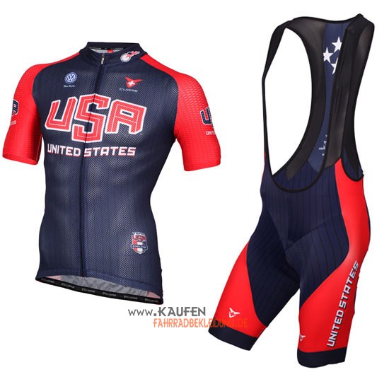 USA Kurzarmtrikot 2013 Und Kurze Tr?gerhose Wei? Und Blau